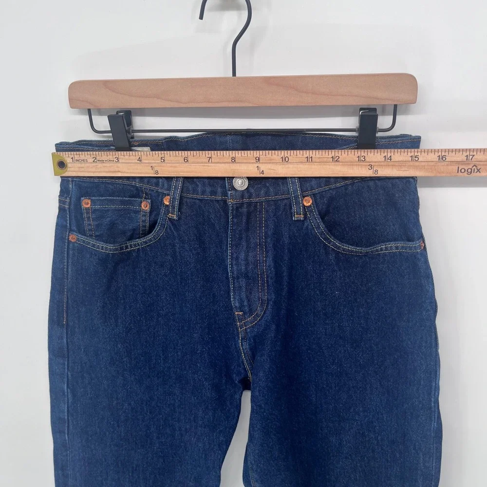 Levi 502 Taper Jeans Mens 30x32 Blue Denim Regular Fit Stretch Casual